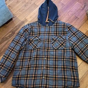 Legendary Whitetails Men’s Flannel quilted hoodie jacket